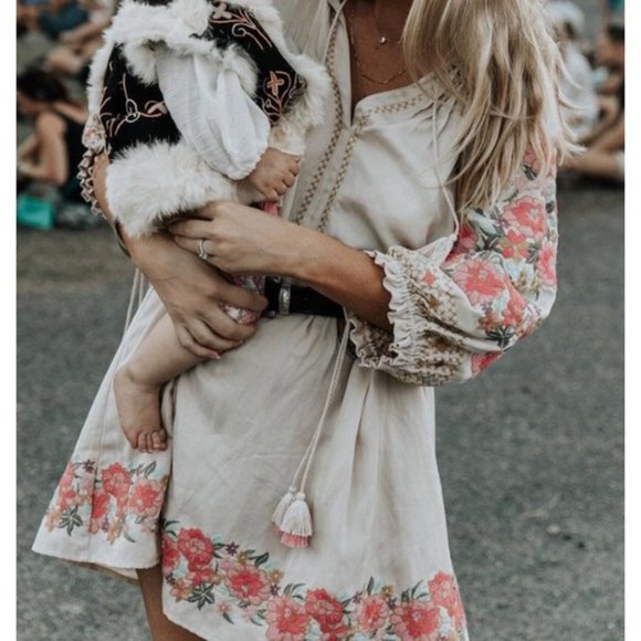 Shop Fig Tops - New Cleo Boho Gypsy Tassel Tunic Dress Top